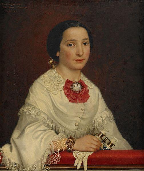 Emma Ekwall Portratt forestallande Maria Dominica Ricci oil painting image